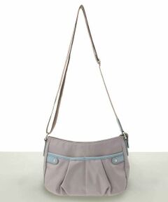 MK MICHEL KLEIN BAG / エムケーミッシェルクランバッグ ショルダーバッグ | [撥水]異素材アクセントミニショルダーバッグ