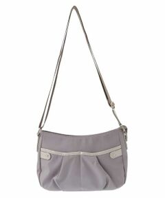 MK MICHEL KLEIN BAG / エムケーミッシェルクランバッグ ショルダーバッグ | [撥水]異素材アクセントミニショルダーバッグ