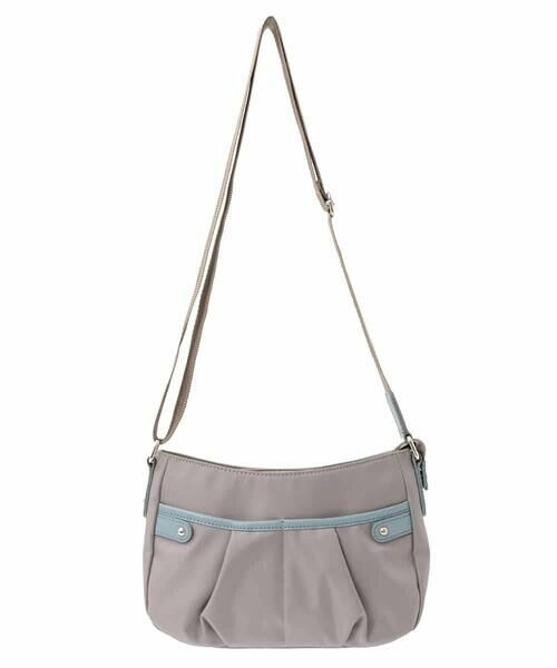 MK MICHEL KLEIN BAG / エムケーミッシェルクランバッグ ショルダーバッグ | [撥水]異素材アクセントミニショルダーバッグ | 詳細1