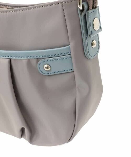 MK MICHEL KLEIN BAG / エムケーミッシェルクランバッグ ショルダーバッグ | [撥水]異素材アクセントミニショルダーバッグ | 詳細5