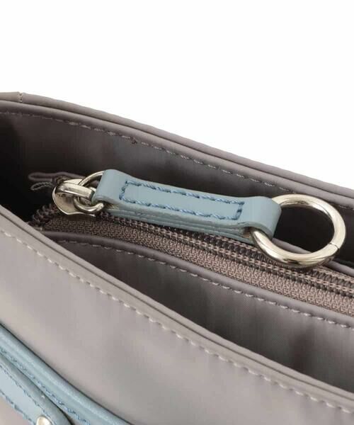 MK MICHEL KLEIN BAG / エムケーミッシェルクランバッグ ショルダーバッグ | [撥水]異素材アクセントミニショルダーバッグ | 詳細6