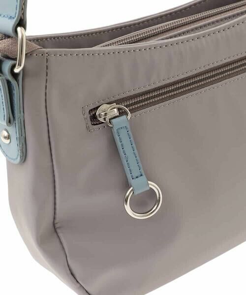 MK MICHEL KLEIN BAG / エムケーミッシェルクランバッグ ショルダーバッグ | [撥水]異素材アクセントミニショルダーバッグ | 詳細7