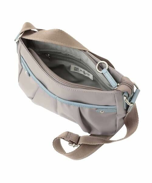 MK MICHEL KLEIN BAG / エムケーミッシェルクランバッグ ショルダーバッグ | [撥水]異素材アクセントミニショルダーバッグ | 詳細8