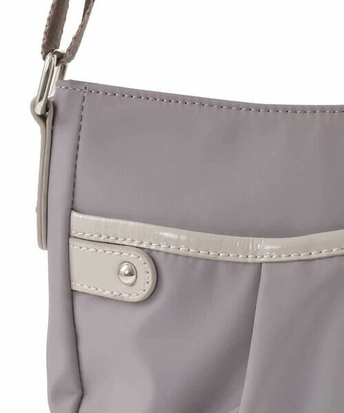 MK MICHEL KLEIN BAG / エムケーミッシェルクランバッグ ショルダーバッグ | [撥水]異素材アクセントミニショルダーバッグ | 詳細9