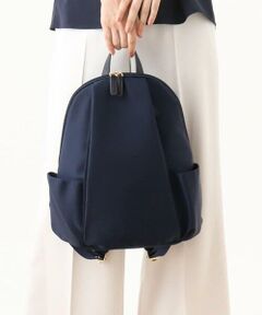 MK MICHEL KLEIN BAG / エムケーミッシェルクランバッグ リュック・バックパック | [撥水/A4収納可]タックデザインラウンドジップリュック