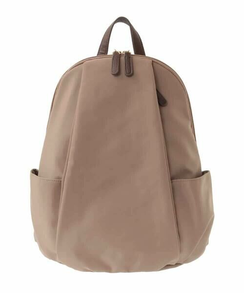 MK MICHEL KLEIN BAG / エムケーミッシェルクランバッグ リュック・バックパック | [撥水/A4収納可]タックデザインラウンドジップリュック | 詳細1