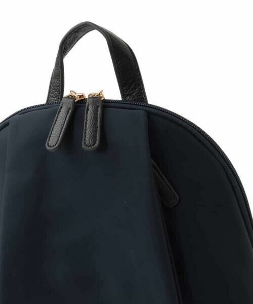 MK MICHEL KLEIN BAG / エムケーミッシェルクランバッグ リュック・バックパック | [撥水/A4収納可]タックデザインラウンドジップリュック | 詳細10
