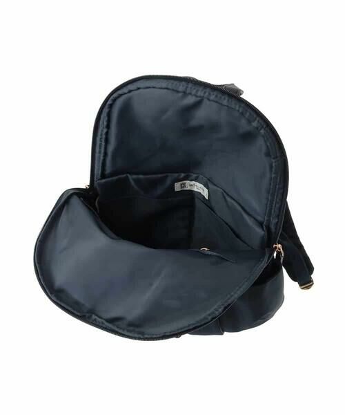 MK MICHEL KLEIN BAG / エムケーミッシェルクランバッグ リュック・バックパック | [撥水/A4収納可]タックデザインラウンドジップリュック | 詳細11