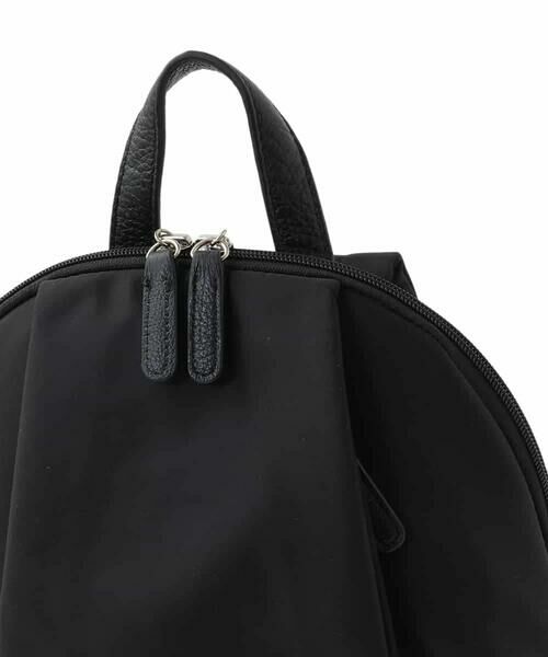 MK MICHEL KLEIN BAG / エムケーミッシェルクランバッグ リュック・バックパック | [撥水/A4収納可]タックデザインラウンドジップリュック | 詳細12