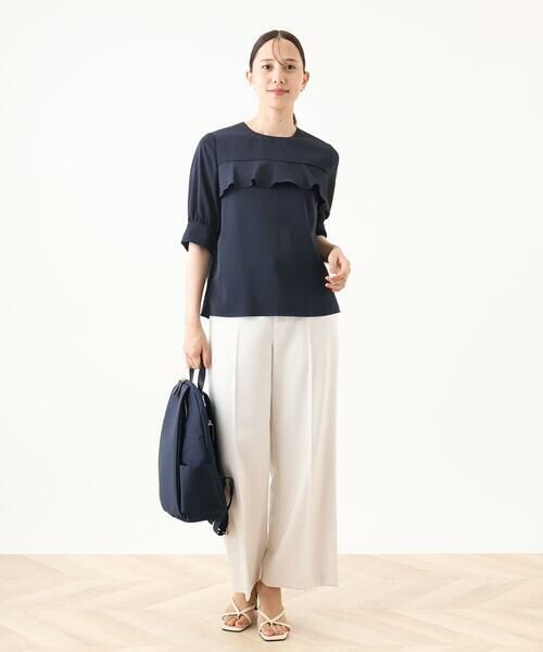 MK MICHEL KLEIN BAG / エムケーミッシェルクランバッグ リュック・バックパック | [撥水/A4収納可]タックデザインラウンドジップリュック | 詳細14