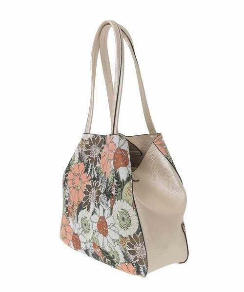 MK MICHEL KLEIN BAG / エムケーミッシェルクランバッグ トートバッグ | ボタニカル柄ジョイントデザイントートバッグ | 詳細2