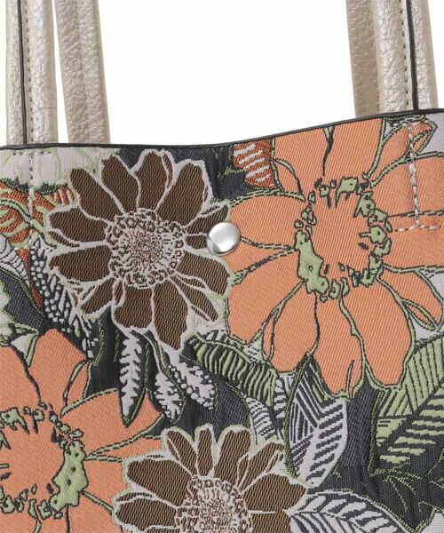 MK MICHEL KLEIN BAG / エムケーミッシェルクランバッグ トートバッグ | ボタニカル柄ジョイントデザイントートバッグ | 詳細4