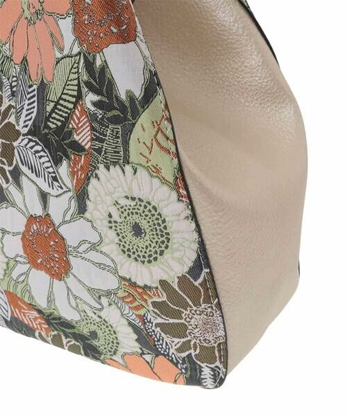 MK MICHEL KLEIN BAG / エムケーミッシェルクランバッグ トートバッグ | ボタニカル柄ジョイントデザイントートバッグ | 詳細5