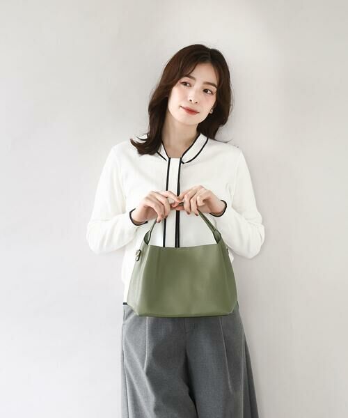 MK MICHEL KLEIN BAG / エムケーミッシェルクランバッグ その他小物 | [2WAY]合成皮革コンパクトハンドバッグ | 詳細15