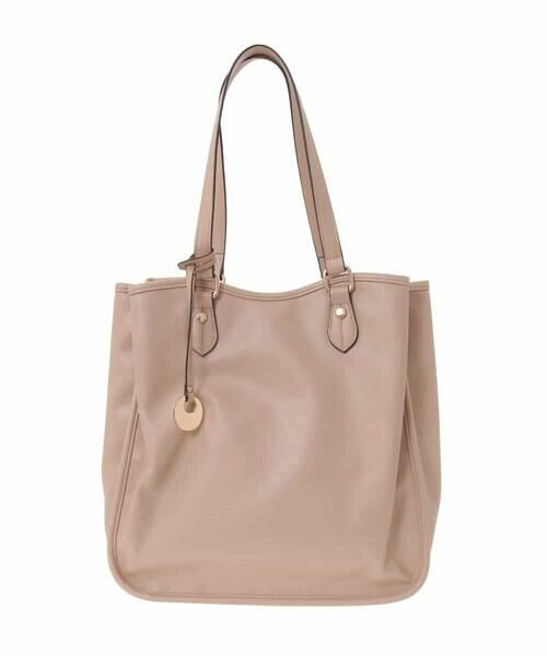 MK MICHEL KLEIN BAG / エムケーミッシェルクランバッグ トートバッグ | [A4収納可]合成皮革スクエアトートバッグ | 詳細1