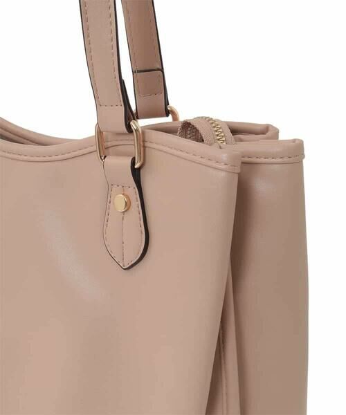 MK MICHEL KLEIN BAG / エムケーミッシェルクランバッグ トートバッグ | [A4収納可]合成皮革スクエアトートバッグ | 詳細6