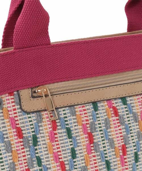 MK MICHEL KLEIN BAG / エムケーミッシェルクランバッグ トートバッグ | マルチカラー刺繍デザイントートバッグ | 詳細5