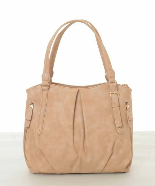 MK MICHEL KLEIN BAG / エムケーミッシェルクランバッグ トートバッグ | [2WAY]合成皮革タックデザイントートバッグ | 詳細1