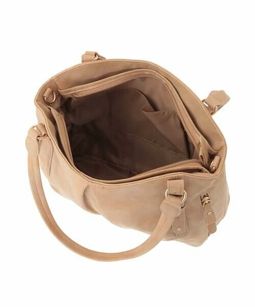 MK MICHEL KLEIN BAG / エムケーミッシェルクランバッグ トートバッグ | [2WAY]合成皮革タックデザイントートバッグ | 詳細10