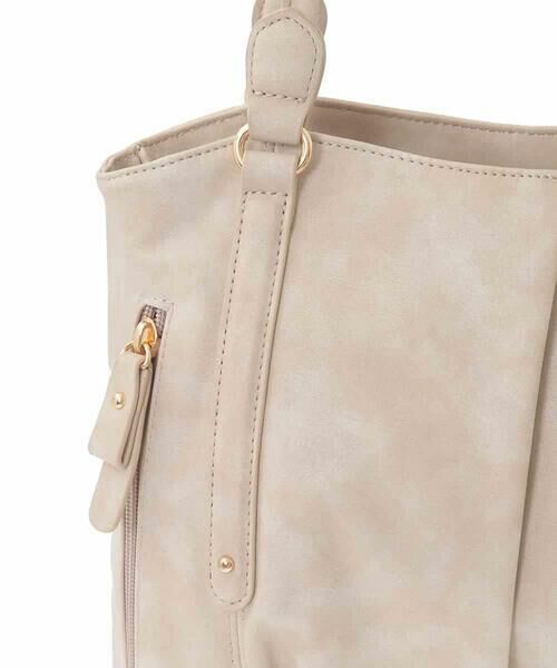 MK MICHEL KLEIN BAG / エムケーミッシェルクランバッグ トートバッグ | [2WAY]合成皮革タックデザイントートバッグ | 詳細13