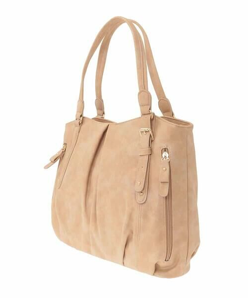 MK MICHEL KLEIN BAG / エムケーミッシェルクランバッグ トートバッグ | [2WAY]合成皮革タックデザイントートバッグ | 詳細3