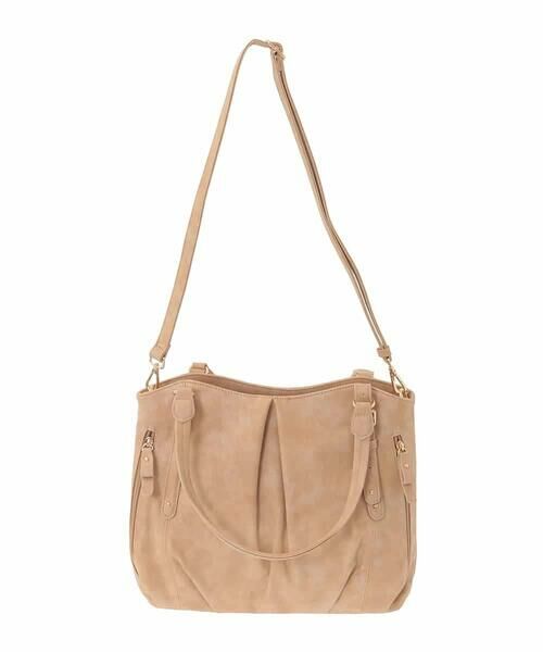 MK MICHEL KLEIN BAG / エムケーミッシェルクランバッグ トートバッグ | [2WAY]合成皮革タックデザイントートバッグ | 詳細5