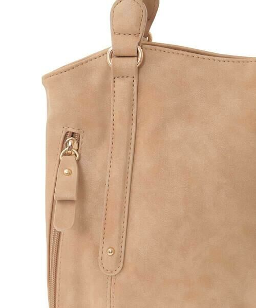 MK MICHEL KLEIN BAG / エムケーミッシェルクランバッグ トートバッグ | [2WAY]合成皮革タックデザイントートバッグ | 詳細6