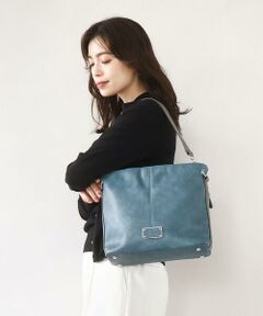 MK MICHEL KLEIN BAG / エムケーミッシェルクランバッグ ショルダーバッグ | [2WAY]メタルタグアクセントショルダーバッグ