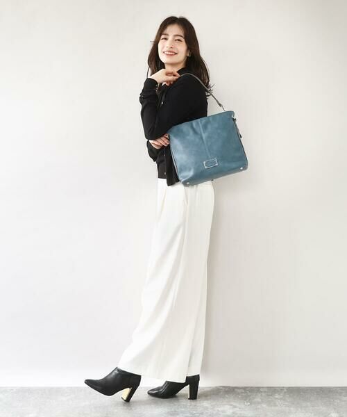 MK MICHEL KLEIN BAG / エムケーミッシェルクランバッグ ショルダーバッグ | [2WAY]メタルタグアクセントショルダーバッグ | 詳細17