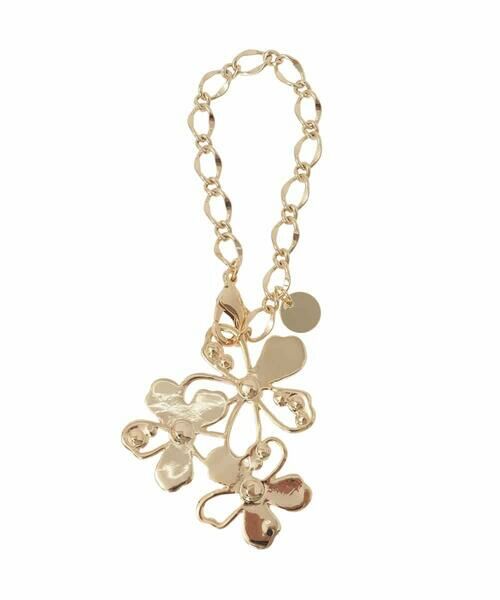 MK MICHEL KLEIN BAG / エムケーミッシェルクランバッグ チャーム | 透かしフラワーモチーフチャーム | 詳細1