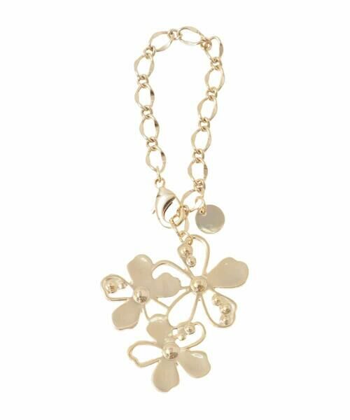 MK MICHEL KLEIN BAG / エムケーミッシェルクランバッグ チャーム | 透かしフラワーモチーフチャーム | 詳細2