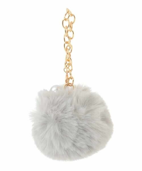 MK MICHEL KLEIN BAG / エムケーミッシェルクランバッグ チャーム | パールモチーフ付きファーチャーム | 詳細1