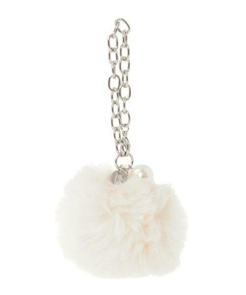 MK MICHEL KLEIN BAG / エムケーミッシェルクランバッグ チャーム | パールモチーフ付きファーチャーム | 詳細5