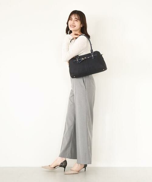 MK MICHEL KLEIN BAG / エムケーミッシェルクランバッグ トートバッグ | [2WAY]ワイドスクエアベルトトートバッグ | 詳細8