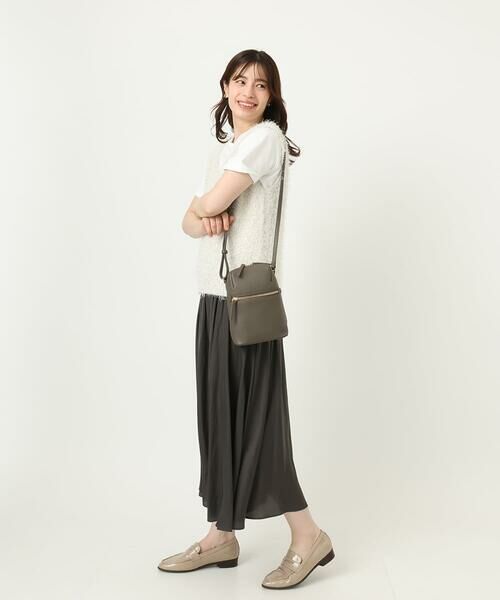 MK MICHEL KLEIN BAG / エムケーミッシェルクランバッグ ショルダーバッグ | 牛革ラウンドジップショルダーバッグ | 詳細15