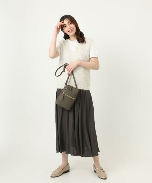 MK MICHEL KLEIN BAG / エムケーミッシェルクランバッグ ショルダーバッグ | 牛革ラウンドジップショルダーバッグ | 詳細16