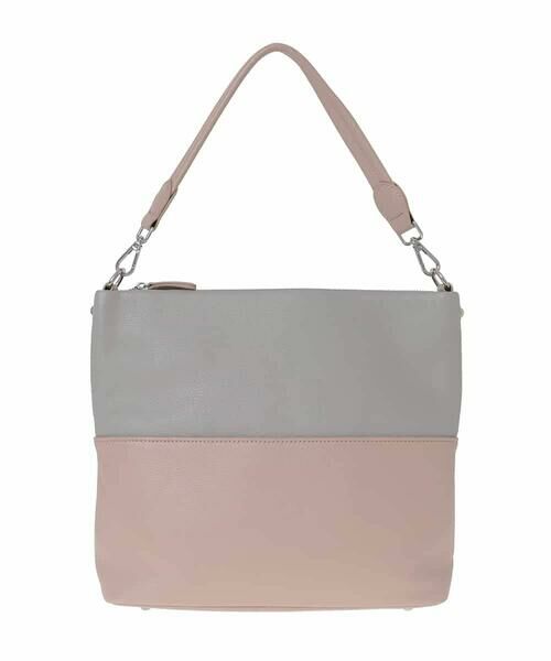 MK MICHEL KLEIN BAG / エムケーミッシェルクランバッグ ショルダーバッグ | [2WAY]バイカラースクエアレザーバッグ | 詳細1