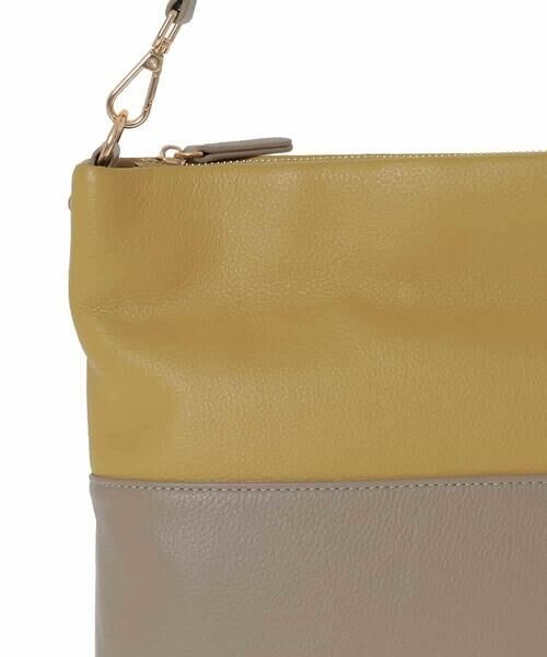 MK MICHEL KLEIN BAG / エムケーミッシェルクランバッグ ショルダーバッグ | [2WAY]バイカラースクエアレザーバッグ | 詳細12