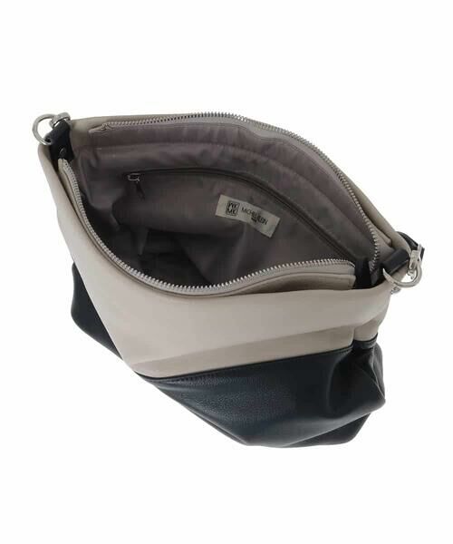 MK MICHEL KLEIN BAG / エムケーミッシェルクランバッグ ショルダーバッグ | [2WAY]バイカラースクエアレザーバッグ | 詳細15