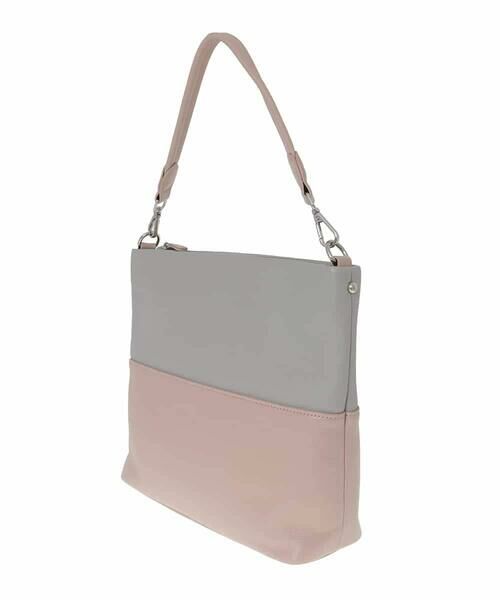 MK MICHEL KLEIN BAG / エムケーミッシェルクランバッグ ショルダーバッグ | [2WAY]バイカラースクエアレザーバッグ | 詳細2