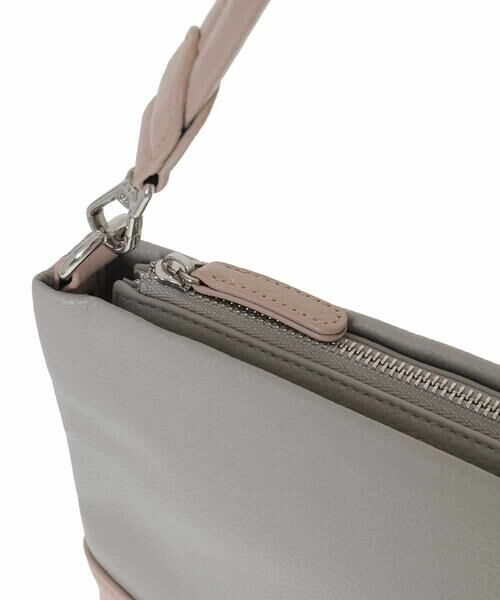 MK MICHEL KLEIN BAG / エムケーミッシェルクランバッグ ショルダーバッグ | [2WAY]バイカラースクエアレザーバッグ | 詳細5