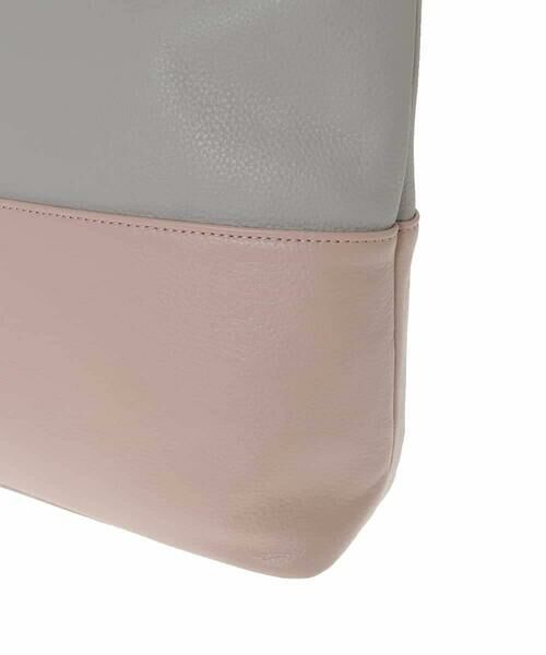 MK MICHEL KLEIN BAG / エムケーミッシェルクランバッグ ショルダーバッグ | [2WAY]バイカラースクエアレザーバッグ | 詳細7