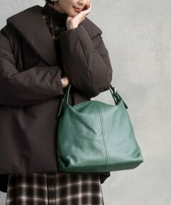 MK MICHEL KLEIN BAG / エムケーミッシェルクランバッグ トートバッグ | 台形カウレザートートバッグ