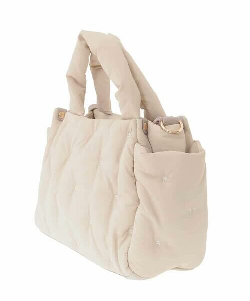 MK MICHEL KLEIN BAG / エムケーミッシェルクランバッグ トートバッグ | [2WAY]スター刺繍パフトートバッグ | 詳細2