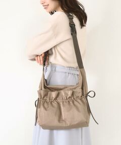 MK MICHEL KLEIN BAG / エムケーミッシェルクランバッグ ショルダーバッグ | [A4収納可]ギャザーポケットナイロンバッグ