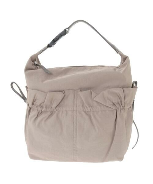 MK MICHEL KLEIN BAG / エムケーミッシェルクランバッグ ショルダーバッグ | [A4収納可]ギャザーポケットナイロンバッグ | 詳細11