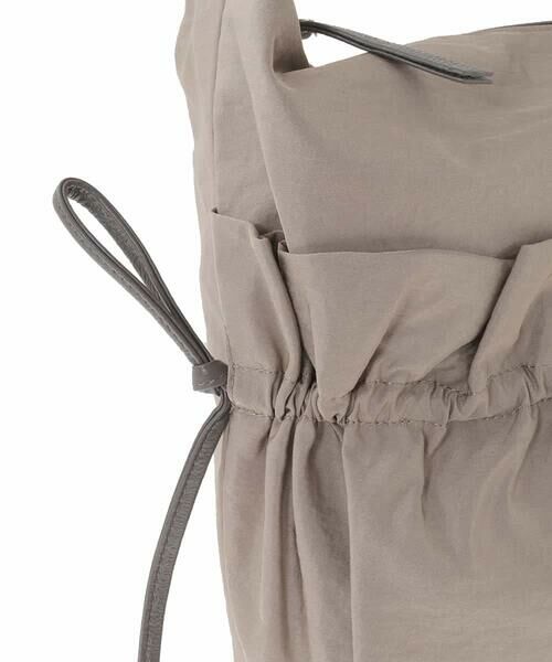 MK MICHEL KLEIN BAG / エムケーミッシェルクランバッグ ショルダーバッグ | [A4収納可]ギャザーポケットナイロンバッグ | 詳細12
