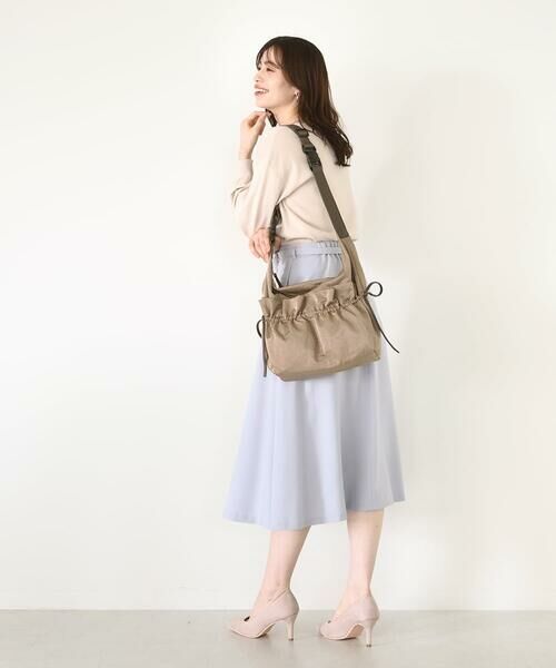 MK MICHEL KLEIN BAG / エムケーミッシェルクランバッグ ショルダーバッグ | [A4収納可]ギャザーポケットナイロンバッグ | 詳細18