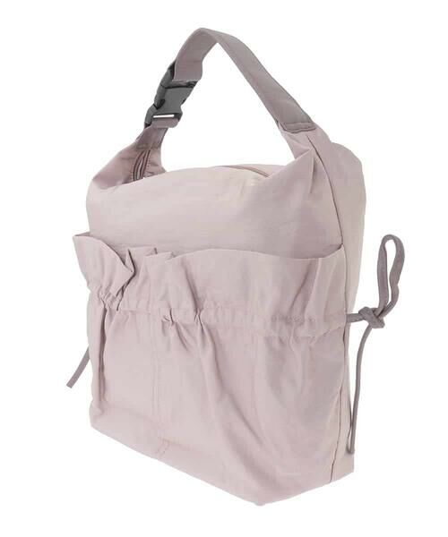 MK MICHEL KLEIN BAG / エムケーミッシェルクランバッグ ショルダーバッグ | [A4収納可]ギャザーポケットナイロンバッグ | 詳細3