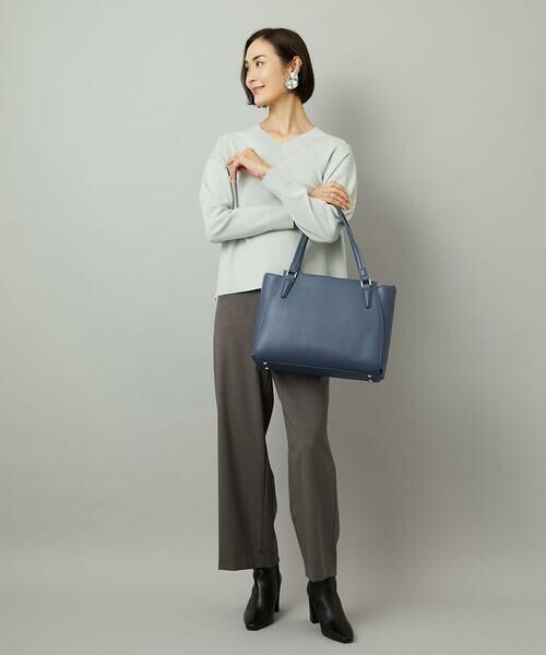 MK MICHEL KLEIN BAG / エムケーミッシェルクランバッグ トートバッグ | [2WAY/A4収納可]合成皮革ポイントデザイントートバッグ | 詳細16